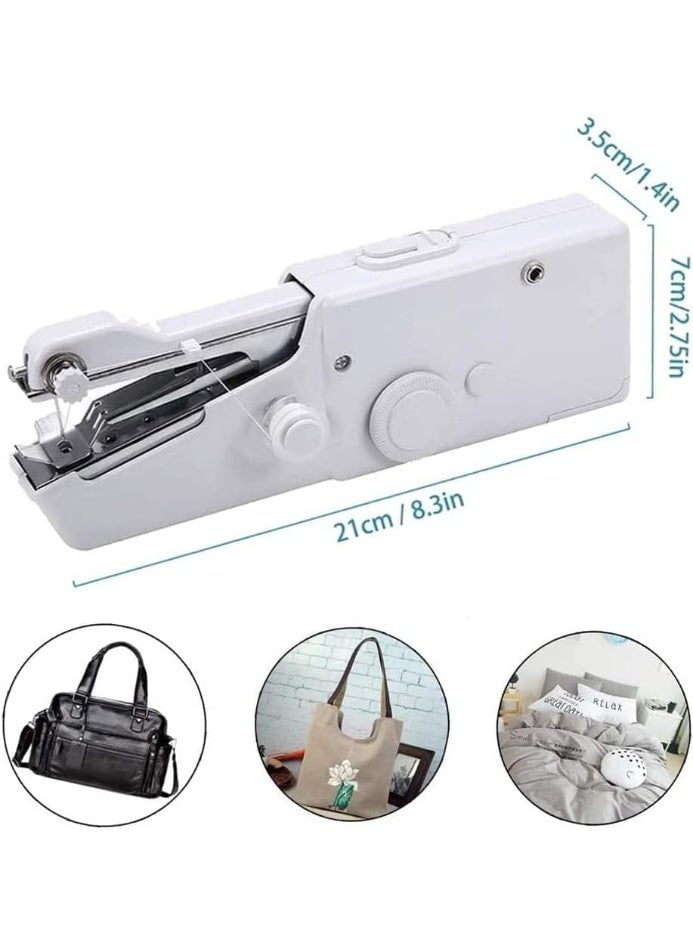 Portable Handheld Mini Sewing Machine Cordless Battery Powered Quick Stitch Tool for Clothes Repair DIY Sewing Home and Travel Use - Image 2